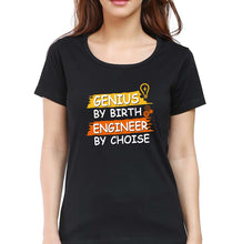 Load image into Gallery viewer, Genius Engineer T-Shirt for Women-Black-Ektarfa.online
