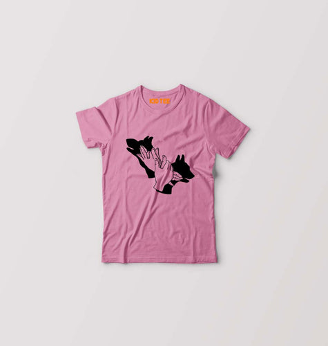 Dog Kids T-Shirt for Boy/Girl-Pink-Ektarfa.online