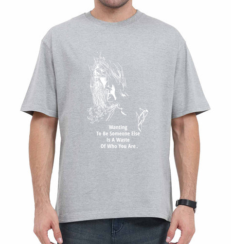 Kurt Cobain Oversized T-Shirt for Men-Grey-Ektarfa.online