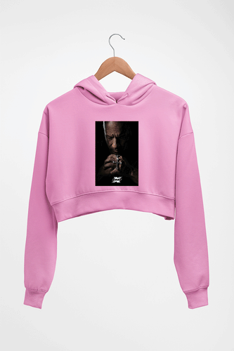 Fast X Vin Diesel Crop HOODIE FOR WOMEN-Light Baby Pink-Ektarfa.online