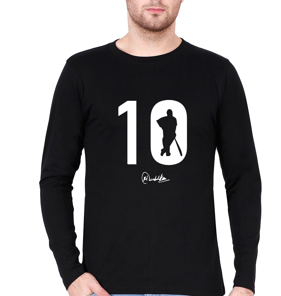 Sachin Tendulkar Full Sleeves T-Shirt for Men-Black-Ektarfa.online