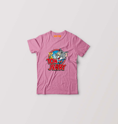 Tom & Jerry Kids T-Shirt for Boy/Girl-Pink-Ektarfa.online