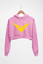 Load image into Gallery viewer, Captain Marvel Crop HOODIE FOR WOMEN-Light Baby Pink-Ektarfa.online
