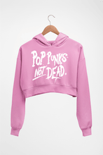 Load image into Gallery viewer, Pop Punks Not Dead Crop HOODIE FOR WOMEN-Light Baby Pink-Ektarfa.online
