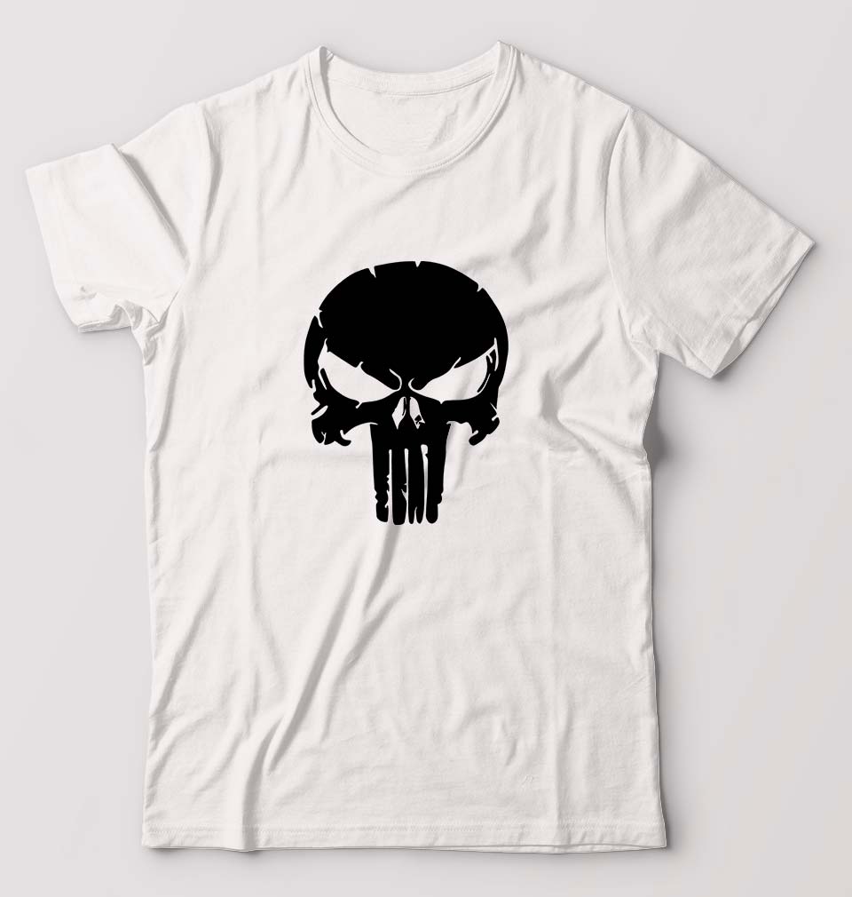 Punisher T-Shirt for Men-White-Ektarfa.online
