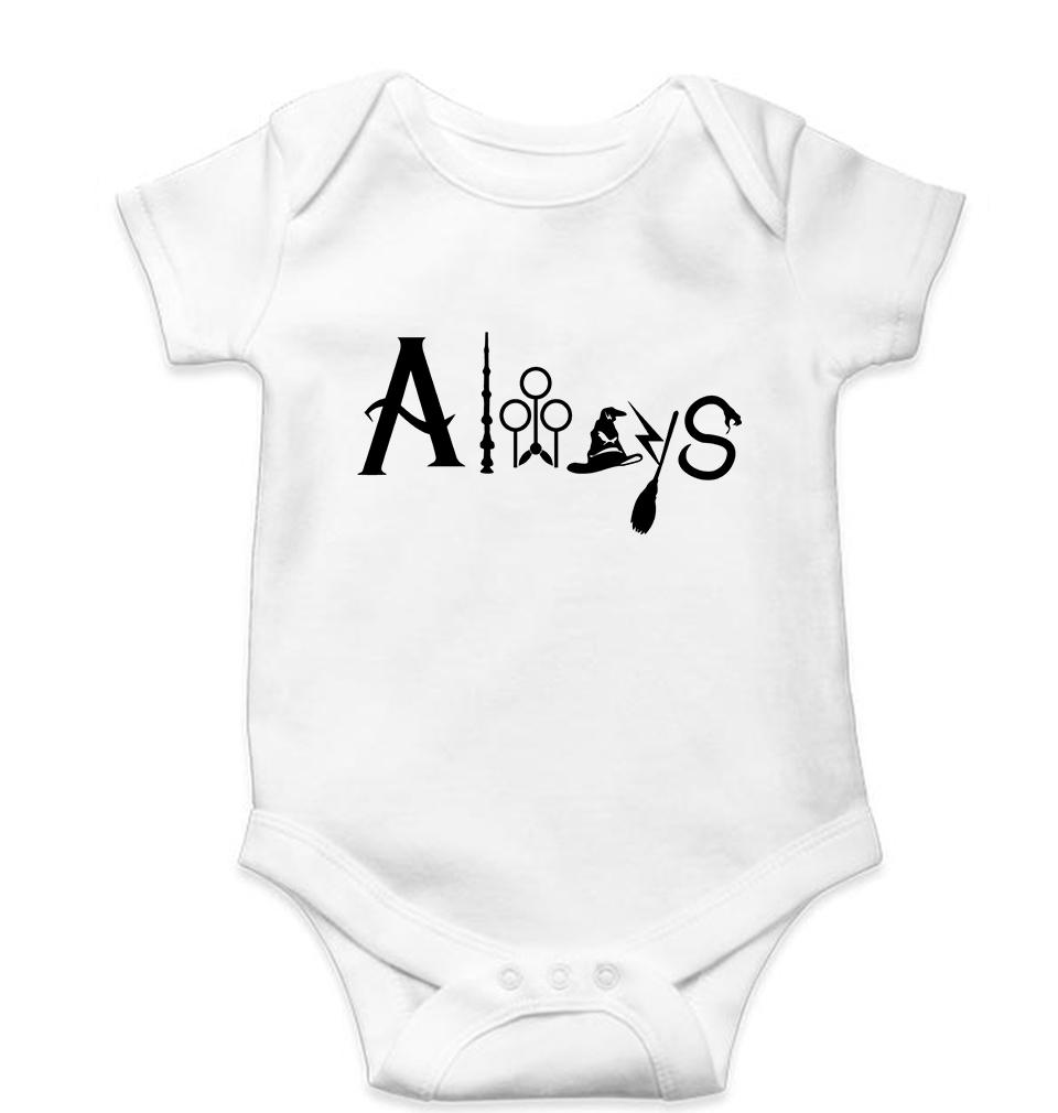 Harry Potter Kids Romper For Baby Boy/Girl-0-5 Months(18 Inches)-White-Ektarfa.online