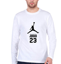 Load image into Gallery viewer, Michael Jordan Full Sleeves T-Shirt for Men-White-Ektarfa.online
