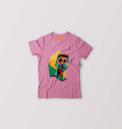 Cristiano Ronaldo CR7 Kids T-Shirt for Boy/Girl-Light baby pink-Ektarfa.online