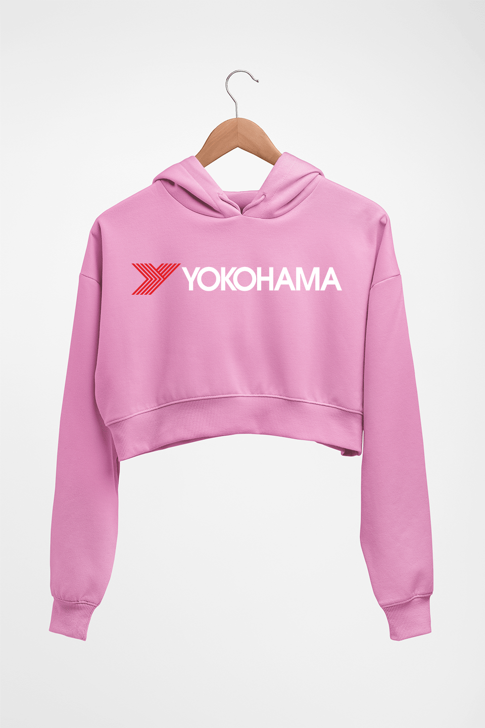Yokohama Crop HOODIE FOR WOMEN-Light Baby Pink-Ektarfa.online