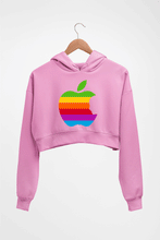 Load image into Gallery viewer, Steve Jobs Apple Crop HOODIE FOR WOMEN-Light Baby Pink-Ektarfa.online
