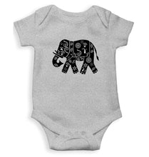 Load image into Gallery viewer, Elephant Kids Romper For Baby Boy/Girl-0-5 Months(18 Inches)-Grey-Ektarfa.online
