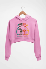 Load image into Gallery viewer, Horses Crop HOODIE FOR WOMEN-Light Baby Pink-Ektarfa.online

