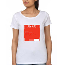 Load image into Gallery viewer, Aly &amp; AJ T-Shirt for Women-White-Ektarfa.online
