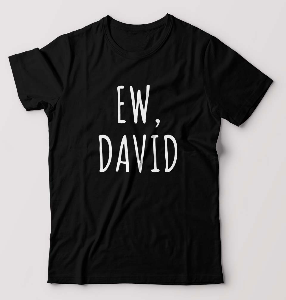 Schitts Creek EW David T-Shirt for Men-Black-Ektarfa.online