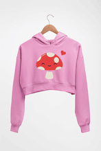 Load image into Gallery viewer, Mushroom Crop HOODIE FOR WOMEN-Light Baby Pink-Ektarfa.online
