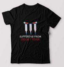 Load image into Gallery viewer, CRICKET Fever T-Shirt for Men-Black-Ektarfa.online
