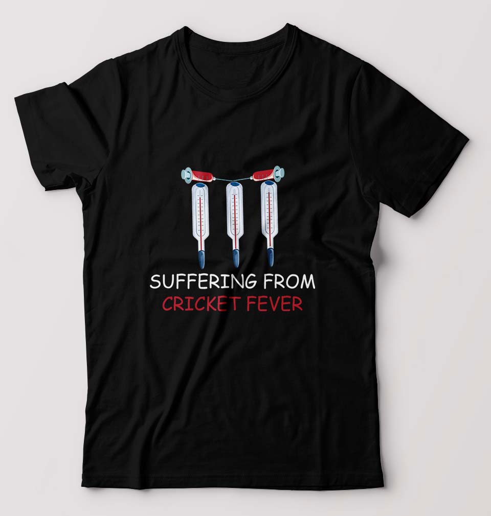 CRICKET Fever T-Shirt for Men-Black-Ektarfa.online