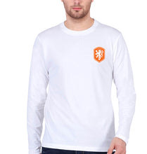 Load image into Gallery viewer, Netherlands Football Full Sleeves T-Shirt for Men-White-Ektarfa.online
