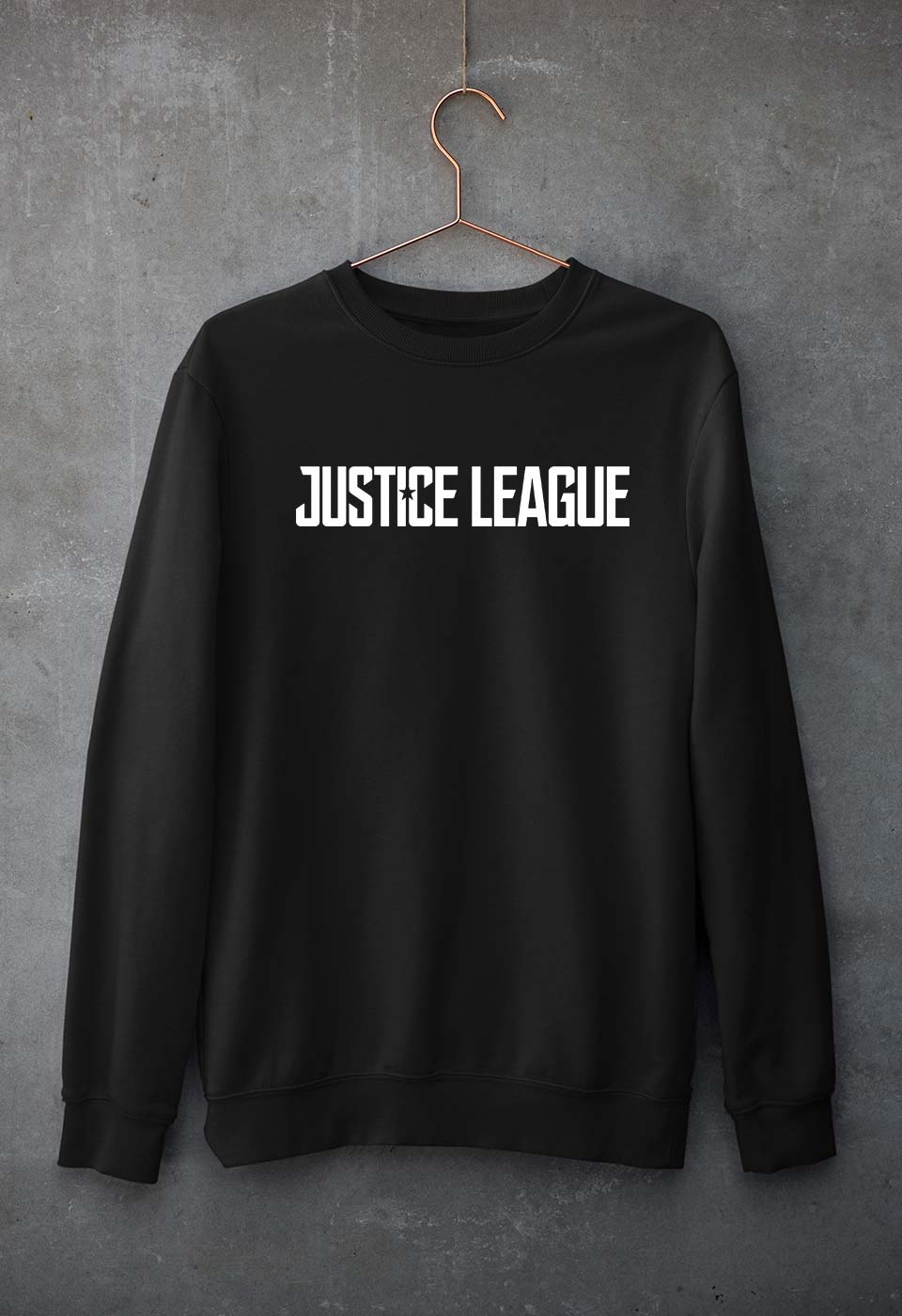Justice League Unisex Sweatshirt for Men/Women-Black-Ektarfa.online