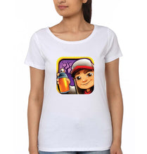 Load image into Gallery viewer, Subway Surfers T-Shirt for Women-White-Ektarfa.online
