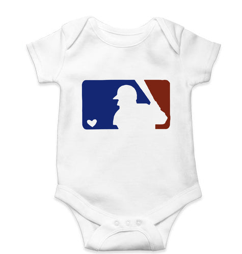 Baseball Kids Romper For Baby Boy/Girl-0-5 Months(18 Inches)-White-Ektarfa.online