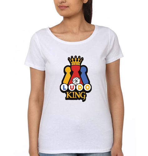 Ludo King T-Shirt for Women-White-Ektarfa.online