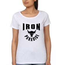 Load image into Gallery viewer, Iron Paradise T-Shirt for Women-White-Ektarfa.online
