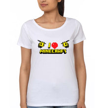 Load image into Gallery viewer, Love Minecraft T-Shirt for Women-White-Ektarfa.online
