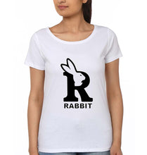 Load image into Gallery viewer, Rabbit Bunny T-Shirt for Women-White-Ektarfa.online
