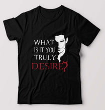 Load image into Gallery viewer, Lucifer T-Shirt for Men-Black-Ektarfa.online
