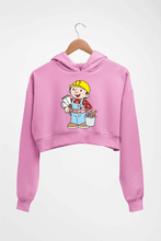 Load image into Gallery viewer, Bob the Builder Crop HOODIE FOR WOMEN-Light Baby Pink-Ektarfa.online
