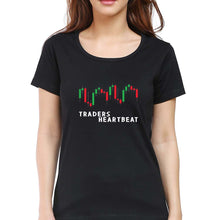 Load image into Gallery viewer, Trader Share Market T-Shirt for Women-Black-Ektarfa.online

