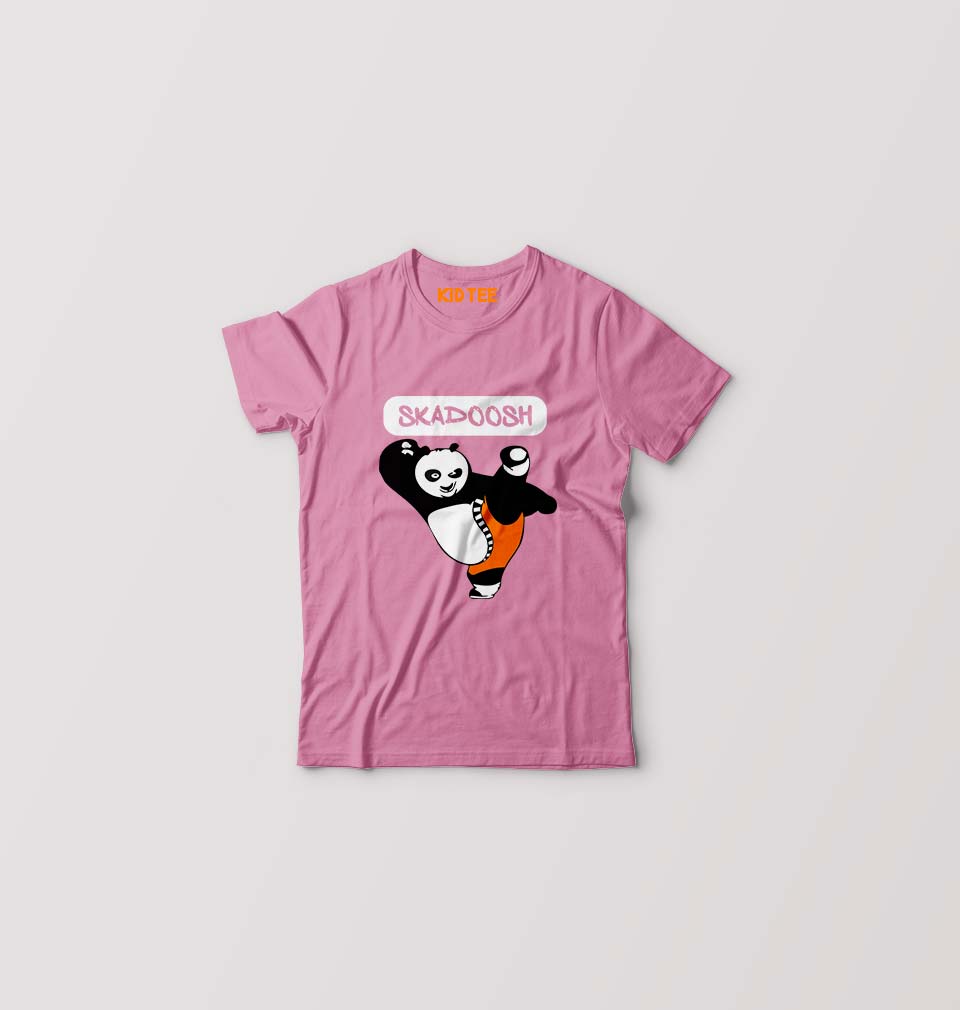 Skadoosh Panda Kids T-Shirt for Boy/Girl-Pink-Ektarfa.online