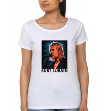Load image into Gallery viewer, Kurt Cobain T-Shirt for Women-White-Ektarfa.online
