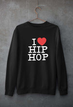Load image into Gallery viewer, I Love Hip Hop Unisex Sweatshirt for Men/Women-Black-Ektarfa.online
