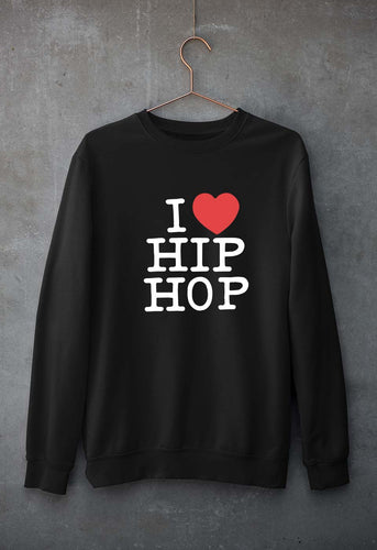 I Love Hip Hop Unisex Sweatshirt for Men/Women-Black-Ektarfa.online