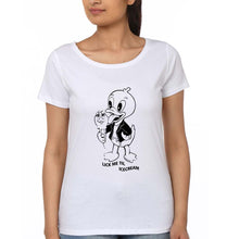 Load image into Gallery viewer, Domrebel Duck T-Shirt for Women-White-Ektarfa.online
