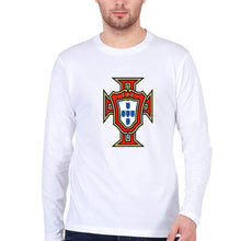 Load image into Gallery viewer, Portugal Football Full Sleeves T-Shirt for Men-White-Ektarfa.online
