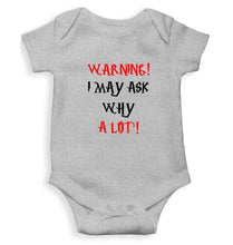 Load image into Gallery viewer, Warning Kids Romper For Baby Boy/Girl-0-5 Months(18 Inches)-Grey-Ektarfa.online
