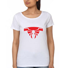 Load image into Gallery viewer, Spiderman Superhero T-Shirt for Women-White-Ektarfa.online
