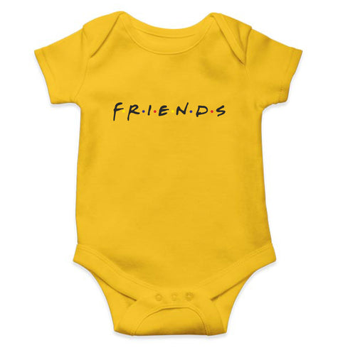 Friends Kids Romper For Baby Boy/Girl-0-5 Months(18 Inches)-Yellow-Ektarfa.online