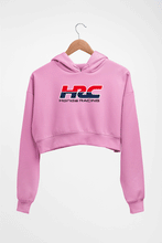 Load image into Gallery viewer, Honda Racing Crop HOODIE FOR WOMEN-Light Baby Pink-Ektarfa.online

