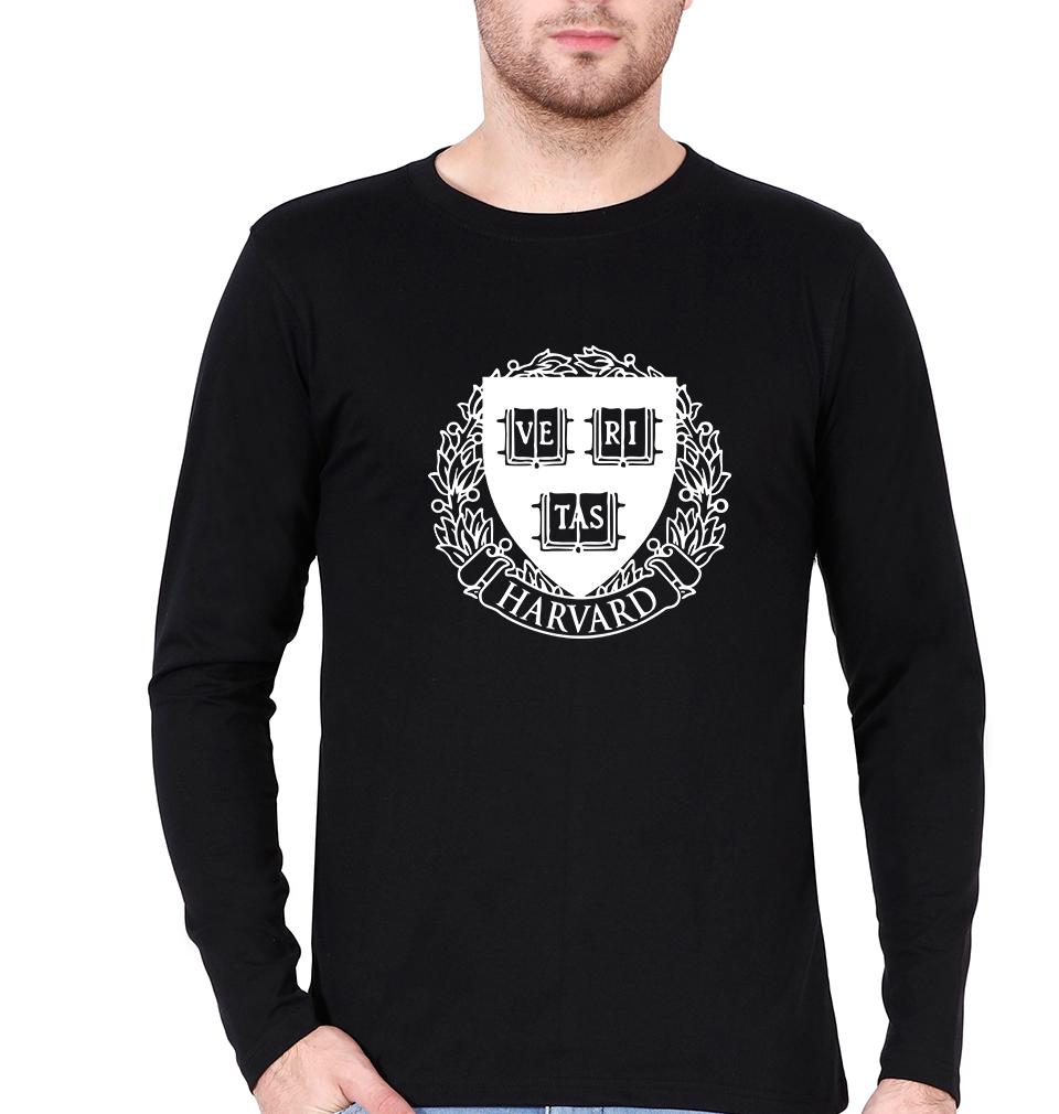 Harvard Full Sleeves T-Shirt for Men-Black-Ektarfa.online