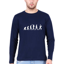 Load image into Gallery viewer, CRICKET Evolution Full Sleeves T-Shirt for Men-Navy Blue-Ektarfa.online
