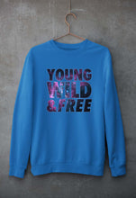 Load image into Gallery viewer, Young Wild Free Unisex Sweatshirt for Men/Women-Royal Blue-Ektarfa.online
