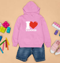 Load image into Gallery viewer, I Love Tennis Kids Hoodie for Boy/Girl-Light Baby Pink-Ektarfa.online
