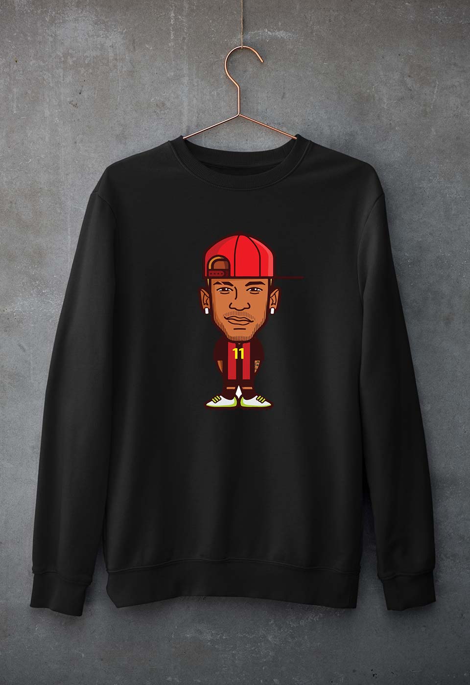 Neymar Unisex Sweatshirt for Men/Women-Black-Ektarfa.online