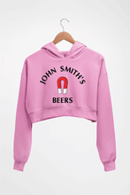 Load image into Gallery viewer, John Smith&#39;s Beers Crop HOODIE FOR WOMEN-Light Baby Pink-Ektarfa.online
