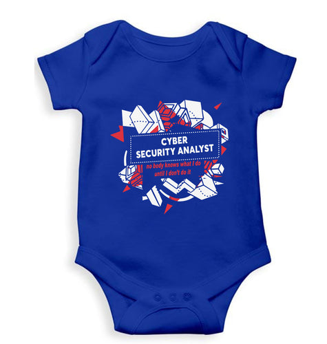 Cyber Security Kids Romper For Baby Boy/Girl-Royal blue-Ektarfa.online