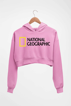 Load image into Gallery viewer, National geographic Crop HOODIE FOR WOMEN-Light Baby Pink-Ektarfa.online
